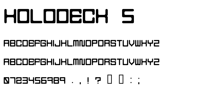 Holodeck 5 font